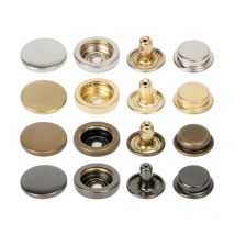 50 Sets Verschluss-Druckknopf-Set, robust, Druckknopf oder Marine-Boot-Leinentasche, Leder, Daunenjacken, Basteln, Messing, doppelseitig