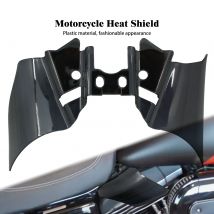 Deflettore termico scudo riflettente sella moto plastica ABS nera per Harley Dyna Street Bob Low Rider FXD fxpvd 1999-2017
