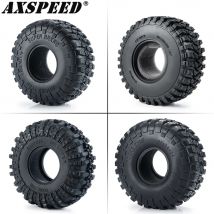 AXSPEED 4 Uds neumáticos de goma 120/125/137/150mm para neumáticos de rueda 1,9 2,2 Axial SCX10 Wraith D90 D110 TRX4 TRX6 1/10 coche trepador de control remoto