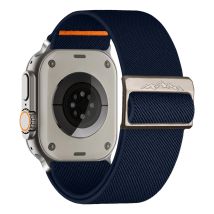 Cinturino in nylon per Apple Watch 45mm 44mm 49mm 40mm 41mm 46 42mm con fibbia in metallo, bracciale per iWatch Ultra Serie 11 10 SE 7 8 9