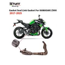 Slip On For KAWASAKI Z900 2017 - 2025 Motorcycle Original Exhaust Pipe Connecting gasket To Muffler Gasket Seal Link Gasket
