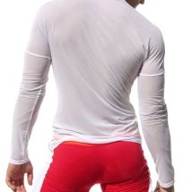 Sexy Unique Transparent T-shirt Men See Through Autumn Long Sleeve Tops Tees Undershirt Spring Slim Casual T Shirts Tshirts