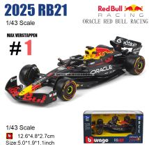 Bburago 1:43 2025 F1 Red Bull RB21 #1 Verstappen #22 Yuki Tsunoda legierung auto druckguss modell spielzeug sammlung