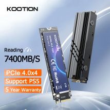 KOOTION X16 PS5 Konsole M.2 SSD NVMe 2 TB 1 TB 512 GB M2 SSD Disk M.2 PCIe4.0x4 2280 Internes Solid-State-Laufwerk für Laptop-PC