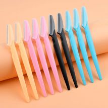 5 Stück Augenbrauen schneider Klinge Frauen Gesicht Rasierer tragbare Augenbrauen Epilation Haaren tfernungs schneider Sicherheits messer Make-up Schaber