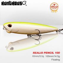 Hunthouse REALIS Pencil 65, schwimmender Stickbait-Angelköder, 65/100 mm, 5,5/14,5 g, WTD-Aktion mit Sound, Pesca, künstliches Fischgerät