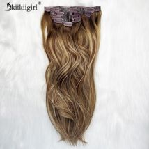 Nahtlose Clip-in-Haarverlängerungen, 100 % Echthaar, natürlich, gerade, Clip-in für Frauen, Remy-Haar
