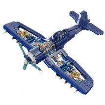 Angriffsflugzeug-Modellbaustein-Set, Bauspielzeug mit Militärthema, Militärspielzeug, Geschenke für Kinder und Erwachsene