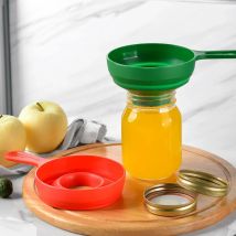 1Pc Imbuto in scatola di plastica Imbuto a bocca larga Barattoli Imbuto pieghevole con imbuti di riempimento di liquidi a collo lungo Gadget da cucina per la casa