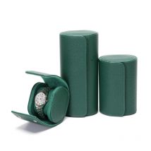 Embers Green Watch Roll 1 2 3 slots Luxury Genuine Watch Storage Box Travel Bag Watch Case Gift Box For Rolex