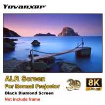 Ekran projektora Black Diamond ALR Odrzucające światło otoczenia Ekrany projekcyjne Bezramowe do projekcji dalekiego rzutu 4K 8K