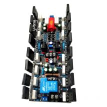 Verbesserte Version Original Toshiba 800 W Toshiba Tube 5200 1943 2SC5200 + 2SA1943 HiFi-Leistungsverstärkerplatine mit Lautsprecherschutz