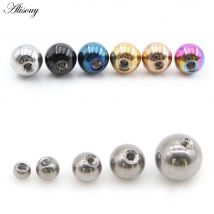 Alisouy 10 pz 14G/16G in acciaio inox di ricambio palla tallone per labbro sopracciglio lingua orecchio Tragus anello ombelico monili penetranti del corpo