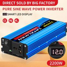 Czysta fala sinusoidalna falownik 1000W-4000W DC 12V/24V do AC 220V 50hz przetwornica napięcia