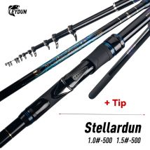LEYDUN STELLARDUN ISO Angelruten 500 1 1,5 Boje Angeln Teleskop Surfcasting Spinning Rock Fishing für Küste Meeresangeln
