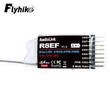 Radiolink R8EF 2.4Ghz 8 Channels RC Receiver Support S-Bus/PPM/PWM Signal for 8CH T8FB T8S RC Transmitter RC Car Boat Airplane