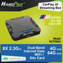 HansPilot-reproductor multimedia con Android 13 para coche, dispositivo inalámbrico con CarPlay, 4G, LTE, para BMW, NCP0024