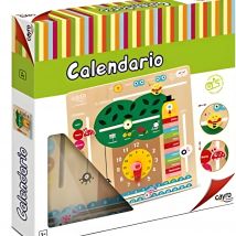 Cayro Calendario Aprendizaje Madera Multidioma - Aprende Días Semana Meses Horas Estaciones Año Clima