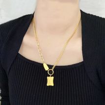 316L Titan Edelstahl Gold Farbe Halsband Halskette Mode Luxus Brief Liebe Herz Anhänger frauen Party Neue 316L Titan