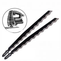 1 Stück Universal-Stichsägeblatt – 152 mm lang, gewellter Zahn, zum Schneiden von Holz, weichen Materialien, Leder, Karton, Kunststoff und Teppich