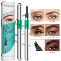 Four-Claw Sketch Eyebrow Pencil Black Brown Gray Liquid Eye Brow Pencil Waterproof Long Lasting 3d Microblading Eyebrow Pen