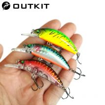 OUTKIT 2022 NEU Kommen Tiefe Wasser Kleine Köder Angeln Locken 4,7g 45mm Schwimmende Minnow Mini Harten Köder für Barsch Forelle Bass