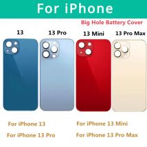 Coperchio della batteria in vetro con foro grande di alta qualità per iPhone 13 Pro Max custodia per iphone 13 coperchio della porta della batteria posteriore 13mini
