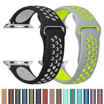 Silikonarmband für Apple Ultra 3 2 1 49 mm Sportarmband für Iwatch Serie 11 10 9 8 SE 3 46 mm 45 mm 41 mm 44 mm 42 mm atmungsaktives Band