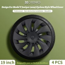 4PCS for New Tesla Model Y 2025 Juniper 19in Turbine Style Hubcap Rim Cover Accessories Hub Cap Automobile Wheel Cap
