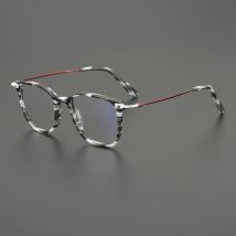 Ultraleichtes, künstlerisches, kleines, modisches, kurzsichtiges Brillengestell aus Titan, 150, quadratisch, Retro, einfache optische Brille für Pendler