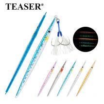 TEASER J109 Fast-sinking sea fishing iron plate lure 80g 100g, yellowtail, mackerel, luminescent quick-pull artificial bait