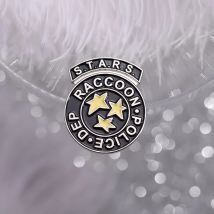 Stars Raccoon City Brooch Enamel Pin Custom Special Tactics and Rescue Service Game Round Badge Lapel Hat Backpack Jewelry Gift