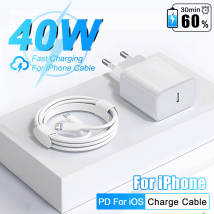 Dla Apple 40W dla iPhone ładowarka USB typu C szybka ładowarka dla iPhone 16 15 14 13 12 11 Pro Max XR XS Plus PD kabel do ładowania akcesoria