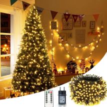 Lampki LED 10M-100M, lampki sznurkowe na zewnątrz, girlanda świąteczna na wesele, do ogrodu, na taras, dekoracja choinki.