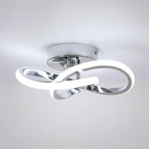 Lampada da soffitto a LED, plafoniere moderne in argento da 22 W, lampada da soffitto interna per cucina, corridoio, soggiorno, bianco freddo 6500 K