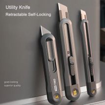 Deli Black Sk2 Blade 3 style narzędzie chowany przycisk samoblokujący nóż uniwersalny do cięcia papieru artykuły biurowe artykuły papiernicze