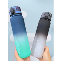 500ML/1000ML Large Capacity Sports Water Bottle Motivational Leak Proof Portable Reusable Plastic Cups Outdoor Travel Gym Jugs