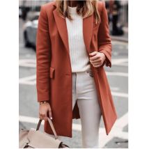 Damen-Mäntel aus Wollmischungen, Oberbekleidung, Winter-Damen-Trenchcoat, warm, mit gefütterten Streetwear-Jacken, Femela, neu in Mänteln