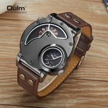 Oulm Neue Stil Antike Einzigartige Design herren Uhr Hohe Qualität Lederband Männer Business Sport Quarzuhr Relogio Masculino