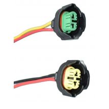 shhworldsea 1pcs 2 Pin Auto Waterproof Wire Connector Car Fog Lamps Socket H11 H9 M6 Female Plug For Toyota Mazda 6189-0935