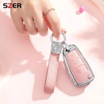 Zink legierung Leder Mode Auto Schlüssel etui Abdeckung Schale für Audi a1 a3 a4 8p 8l 8v a5 b6 b7 a7 a7 c5 c6 q3 q5 q7 4f s3 s4 s6 rs3 tt