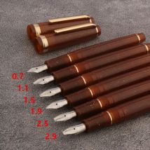 Jinhao 82 Füll federhalter fluor zierende Kaffee Enten schnabel Parallel Feder Kunst Blumen körper Briefpapier Büro Schule liefert Tinten stifte