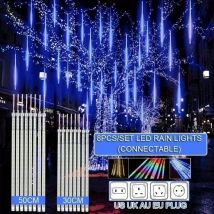 30 cm/50 cm impermeable lluvia de meteoritos 8 tubos LED cadena de luces para vacaciones al aire libre decoración de Navidad árbol UE/EE. UU./AU/Reino Unido enchufe