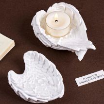 Creativity Wing Candle Holder Silicone Mold DIY Handmade Jewelry Display Plate Plaster Resin Storage Tray Craft Molds Home Decor