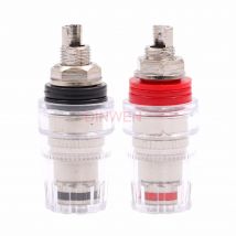 Nickel Plated Brass Speaker Binding Post 4mm Female AMP Banana Jack Connector Terminal Socket Hifi Audio DIY GD-PARTS