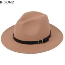 Klassische Britische Fedora Hut Männer Frauen Nachahmung Woolen Winter Filz Hüte Mode Jazz Hut Chapeau Großhandel