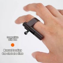 Finger Ring Decompression Artifact Game Toy Keychain Launcher Model Keyring For Boys Children Toy Accessories Stress Relief Gift