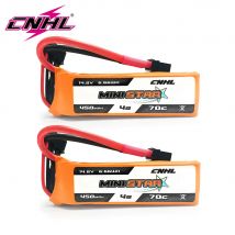 2pcs cnhl lipo batterie 4s 14,8 v 450mah 70c minisar mit xt30u stecker für mini quad rc fpv flugzeug quadcopter drone renn hobby