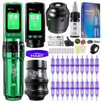 Dragonhawk Fold Pro Rok Węża Kompletny zestaw do tatuażu bezprzewodowa maszyna do tatuażu 7 skoków 2 baterie kartridże z igłami dla artystów ciała