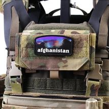 Bracciale tattico con toppa ricamata con lettera dell'Afghanistan per la decorazione della gilet dello zaino dei vestiti